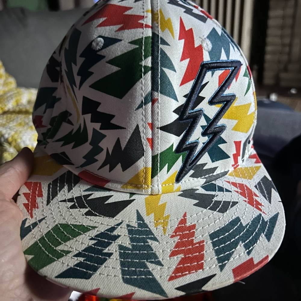 Lightning Bolt Patterned Cap